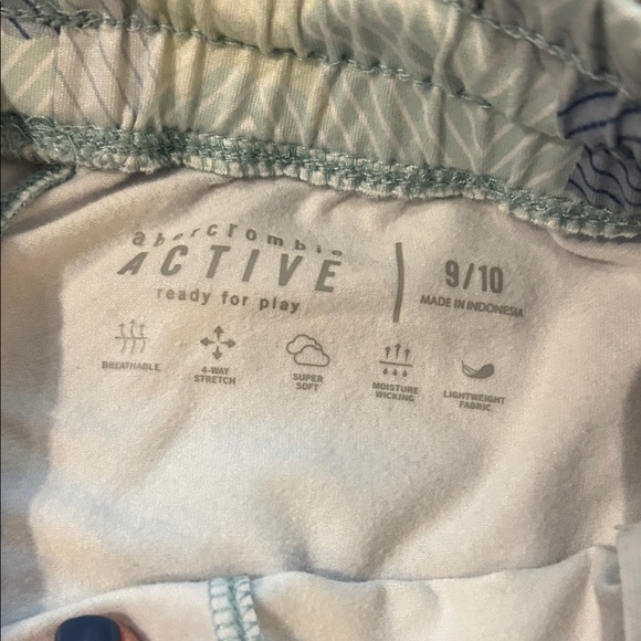 Abercrombie & Fitch Kids Camouflage Shorts - Blue and Cream - Picture 3 of 3